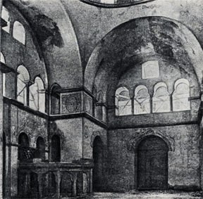 Салоники. Софийский собор, VIII в. Интерьер, общий вид на юго-запад