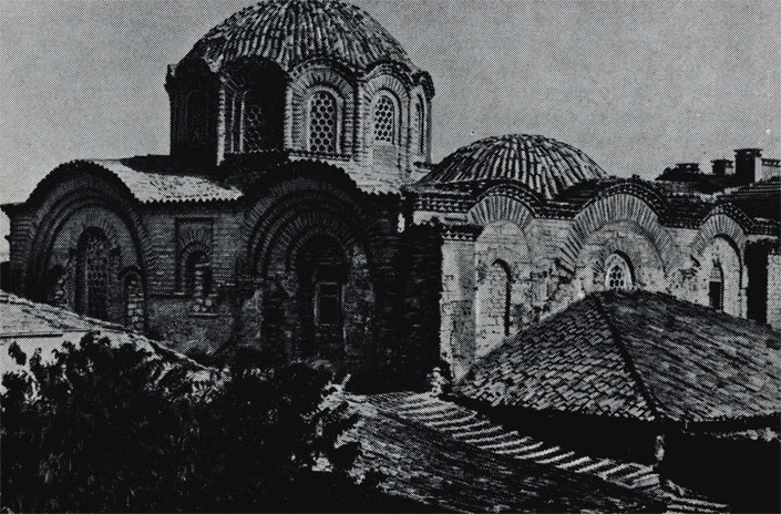 Константинополь. Церковь Христа Всевидящего, кон. XI в. Вид с северо-запада