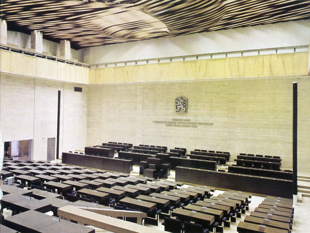 The House of the People of the Federal Assembly accords seats to three hundred elected deputies in proportion to the number of the population, 137 seats are filled by deputies from the Czech Socialist Republic and 63 seats by deputies from the Slovak Socialist Republic.
