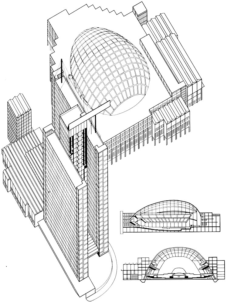 Ганнес Майер. Проект дворца Лиги Наций в Женеве (1927-1928 гг.)