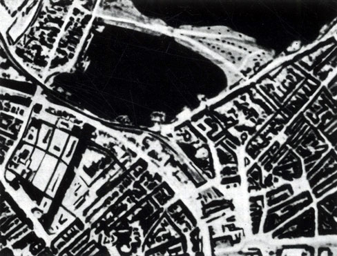 Гамбург. Перекрытие висячими сетками внутреннего Альстера и устройство фальшивого железнодорожного диаметра к северу от него