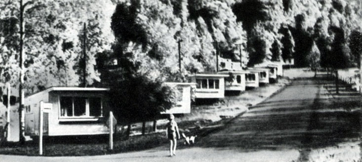 Послевоенное жилищное строительство в США. Поселок, построенный скоростными методами в 1945 г. в Северной Каролине