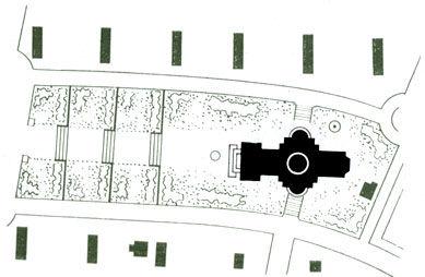 Послевоенные предложения по реконструкции соборной площади в Лондоне проекты: 4 - Рудольфа Френкеля