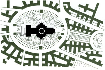 Послевоенные предложения по реконструкции соборной площади в Лондоне проекты: 6 - Кеннета Линди и Уинтона Льюиса