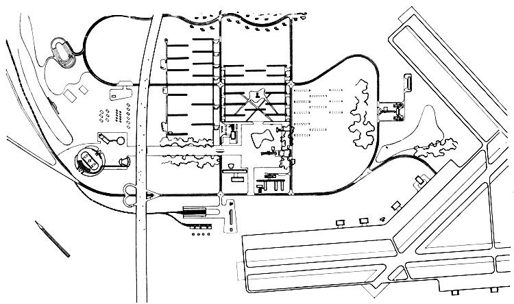 Учебный авиационно-технический центр в Сан-Жозе-дус-Кампус, 1947 г. Генеральный план