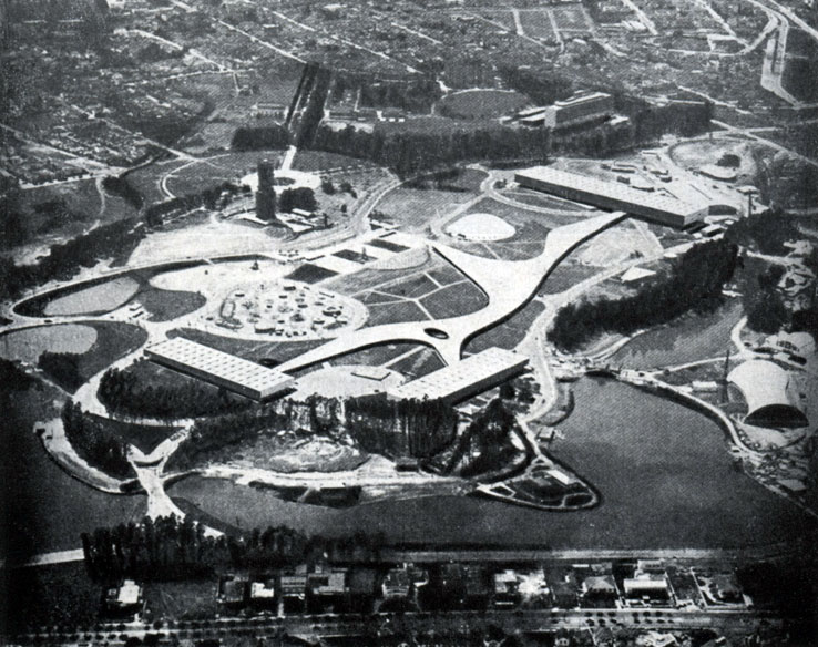 Международная выставка в честь 400-летия Сан-Паулу, 1951 - 1954 гг. Общий вид