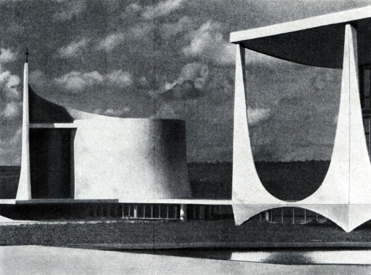 Дворец Рассвета (Алворада) в Бразилиа, 1958 г. Галерея, часовня