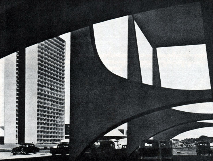 Дворец Плоскогорья (Планалту) в Бразилиа, 1960 г. Фрагмент