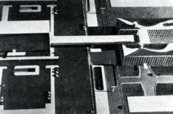 Пристройка к зданию министерства (фото с макета), 1975 г.