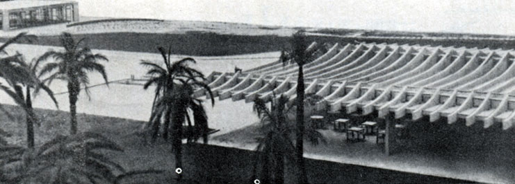 Яхт-клуб в Пампульи, Белу-Оризонти, 1961 г. Вид сверху