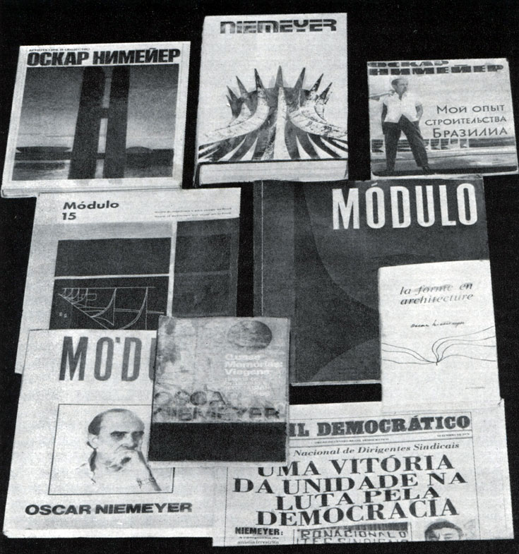 Обложки книг и журналов Оскара Нимейера
