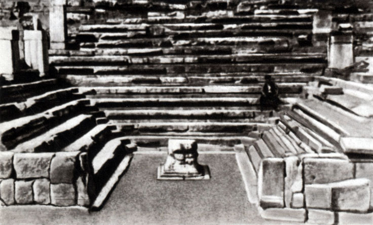 Приена. Трибуны Экклесиастерия. Здание построено около 200 г. до н. э