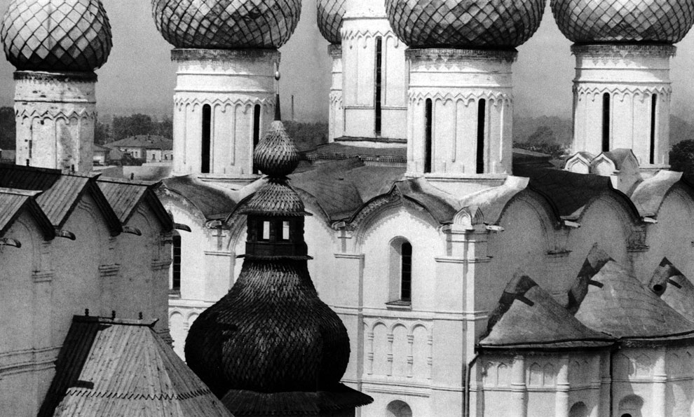Rostov the Great. Kremlin. Uspensky Cathedral. Domes