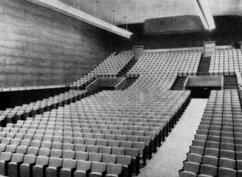 Хельсинборг. Концертный зал. Архит. С. Маркелиус, 1931 - 1933. Интерьер зала