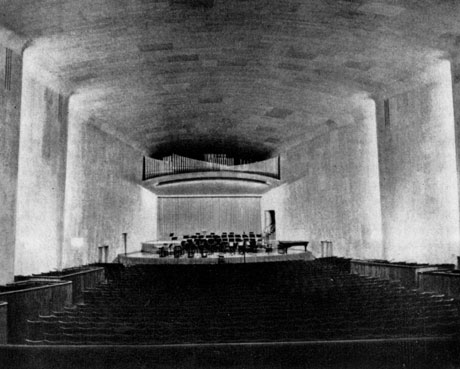 Гётеборг. Концертный зал. Архит. Н. Эриксон, 1935. Интерьер зала
