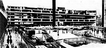 Стокгольм. Дом культуры. Архит. П. Селзинг, 1966 - 1971. Общий вид