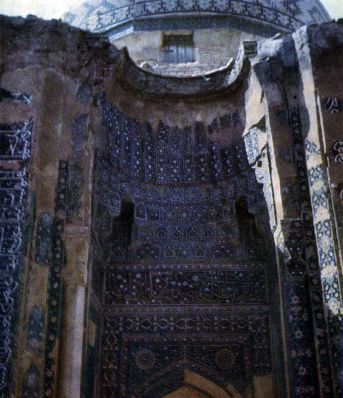 A portal niche of Shirinbek-aka mausoleum. 787 hijra - 1385 A. D